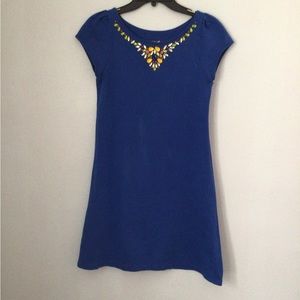 Mariuccia Woman’s Blue Sequin Midi Dress. Size XS.